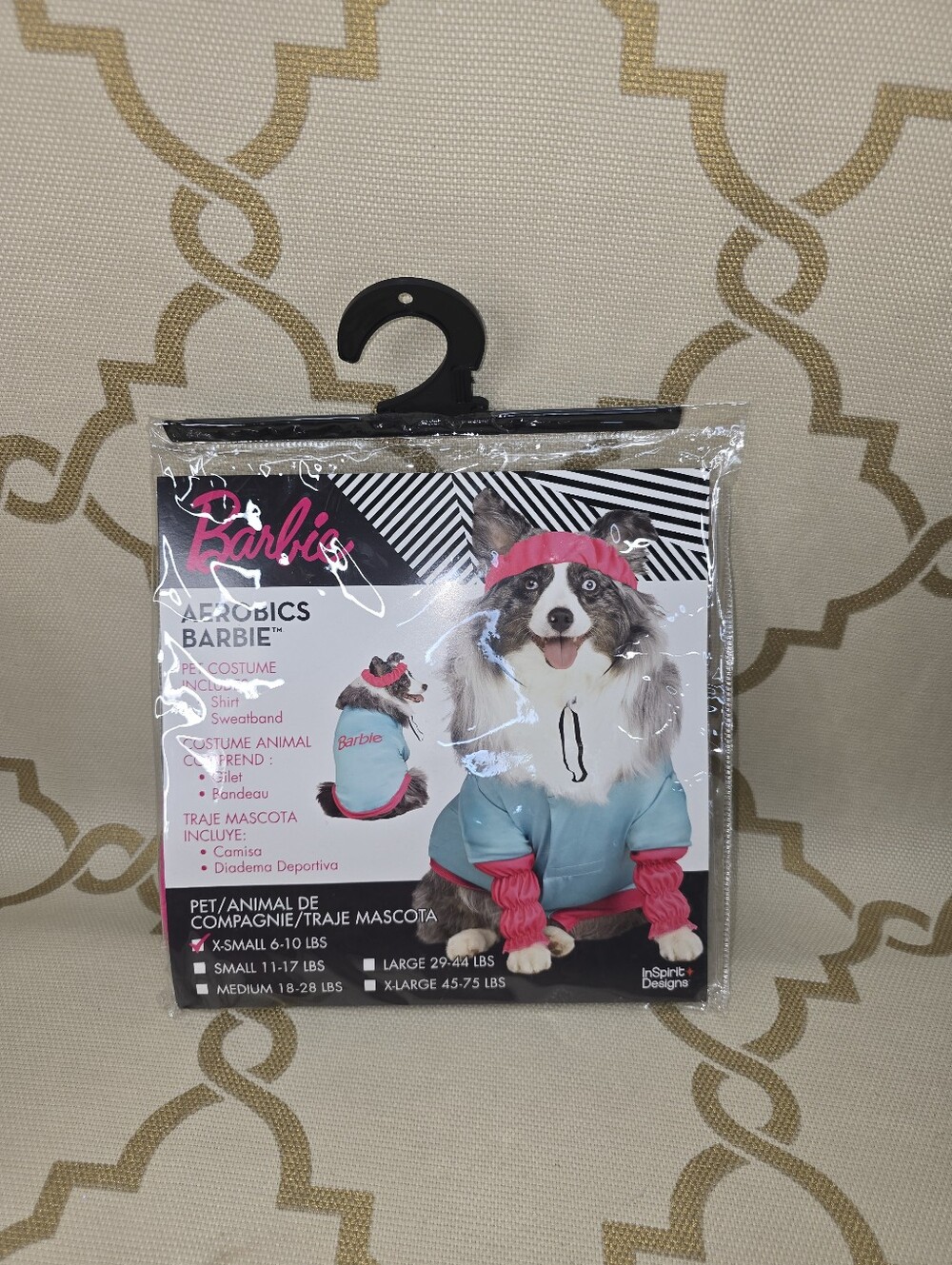 Dog Costume Aerobics Barbie X- SMALL Size Halloween Party Clothes Retro New